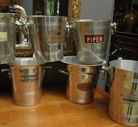 Vintage French champagne buckets 1950 -1980