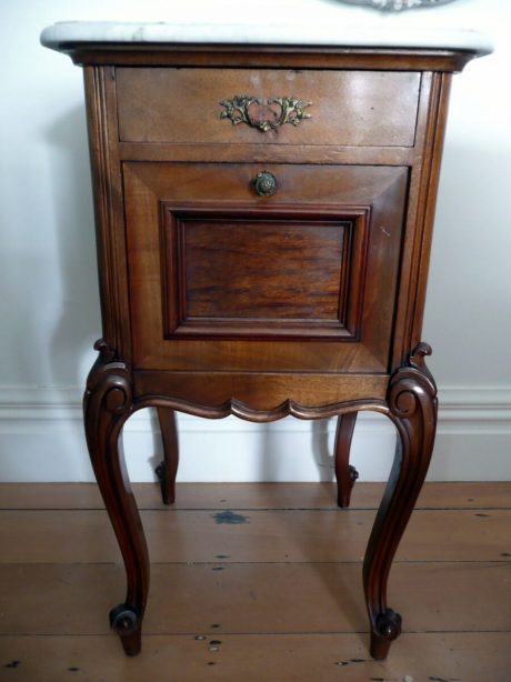 Pair of antique Louis XV bedside tables c.1895