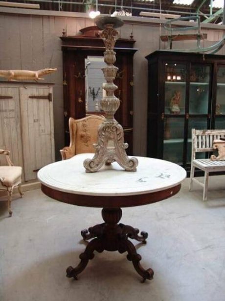 19th century mahogany pedestal centre table c.1870