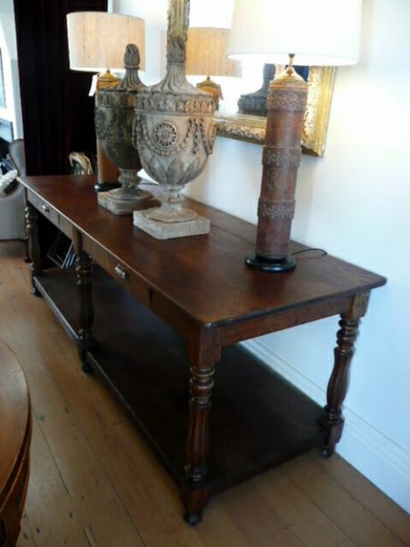 French oak Drapers table c.1920