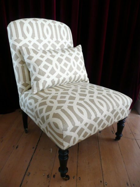 Pair of re upholstered Napoleon III chairs c.1870