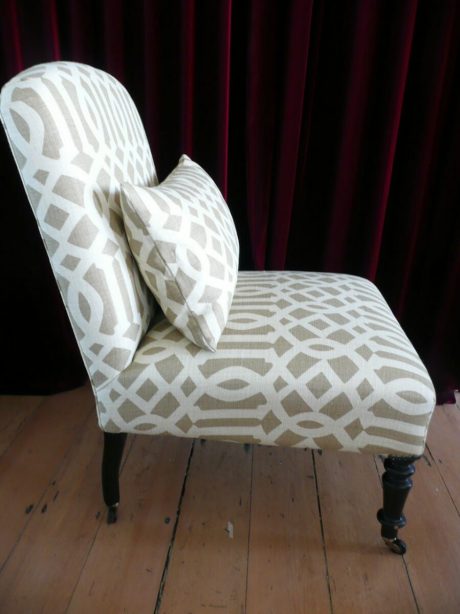 Pair of re upholstered Napoleon III chairs c.1870