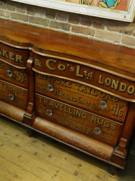 A Victorian Chas Baker & Co Menswear shopfitting unit c.1880