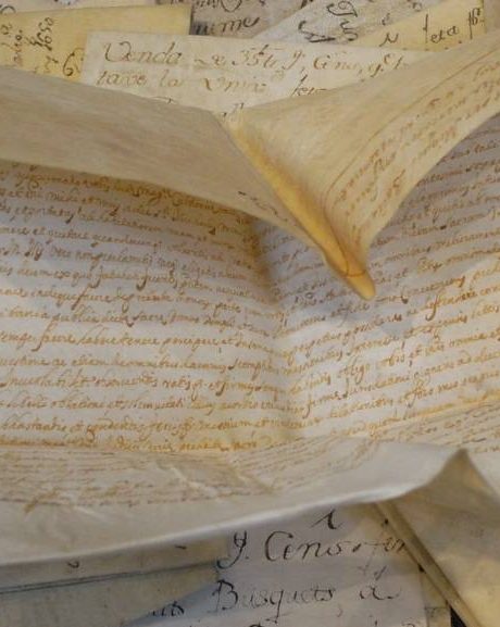 16th century hand scripted Spanish Velum deeds