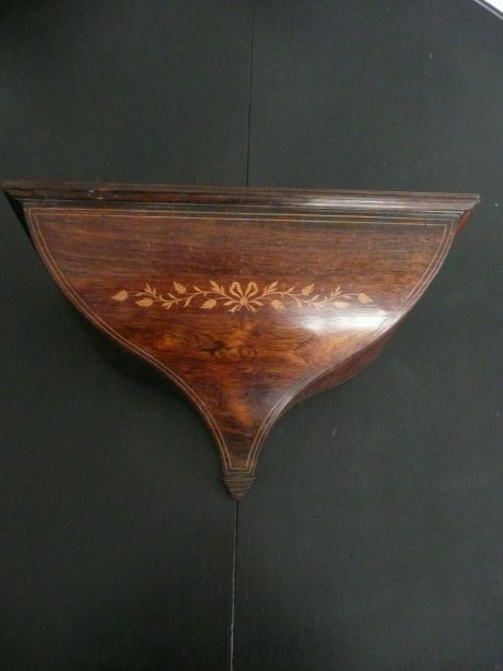 Charles X period wall console in rosewood marquetry