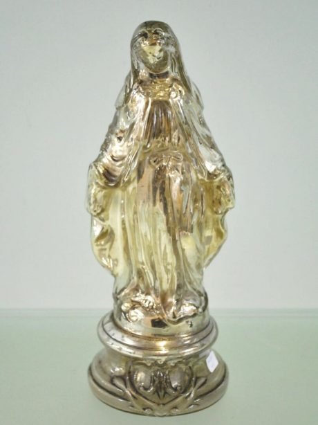 Virgin Mary in cast mercury glass c.1920