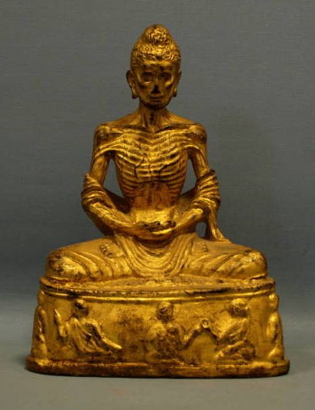 19th century antique gilded bronze Buddha c.1870