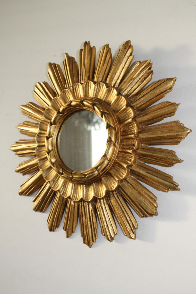 1940’s French gilded starburst mirror – European Antiques