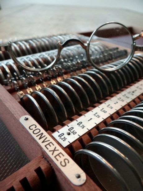 Antique Opticians display box c.1920