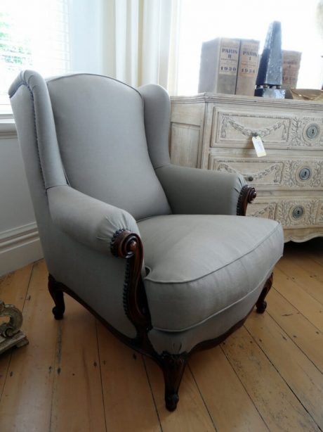 Pair of large and comfortable French armchairs c.1950