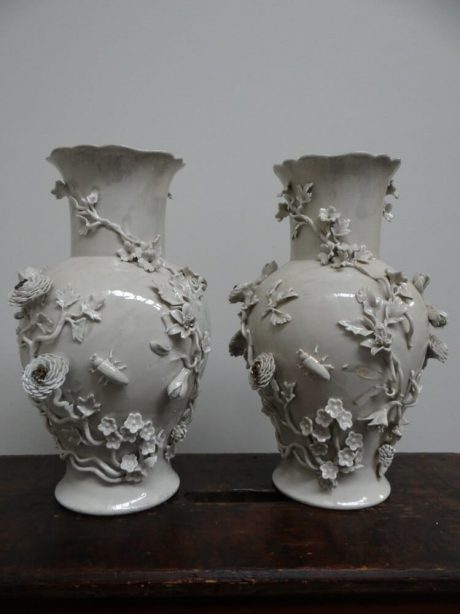 Pair of French L'Abimes ceramic vases c.1920