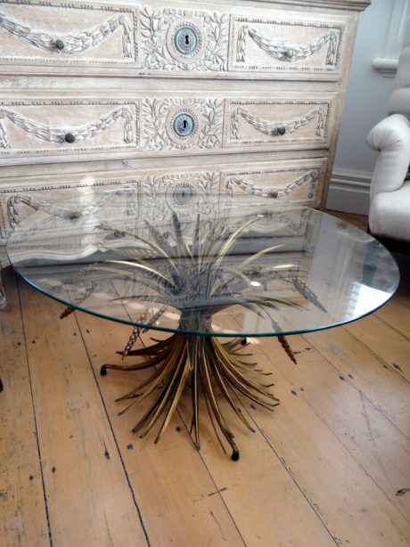 Mid century wheat sheath coffee table c.1960