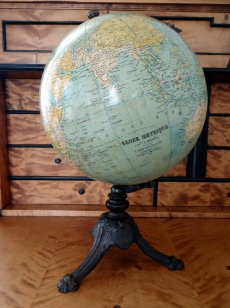 Terrestrial globe by G. Thomas, Paris