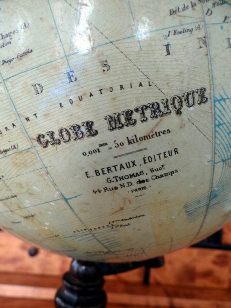 Terrestrial globe by G. Thomas, Paris