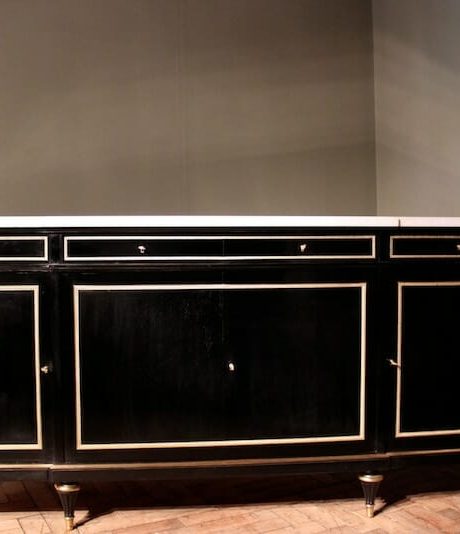 Mid 20th century french ebonised enfilade by M.Rinck Paris