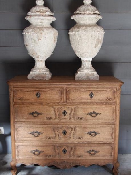 Antique bleached oak commode c.1900