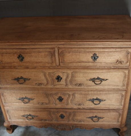 Antique bleached oak commode c.1900