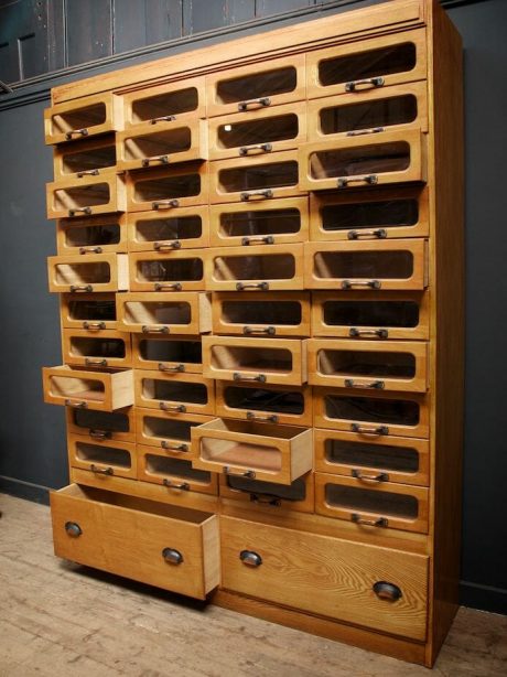 Large haberdashery unit from an English gents wholesalers