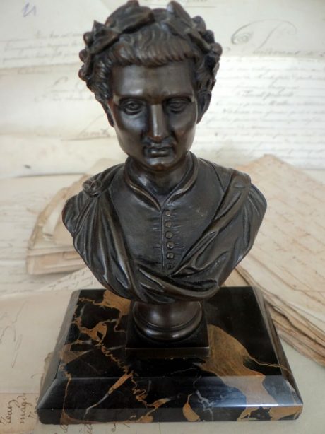 Petite bust of Napoleon in bronze