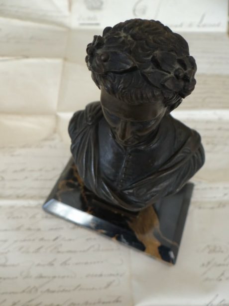 Petite bust of Napoleon in bronze