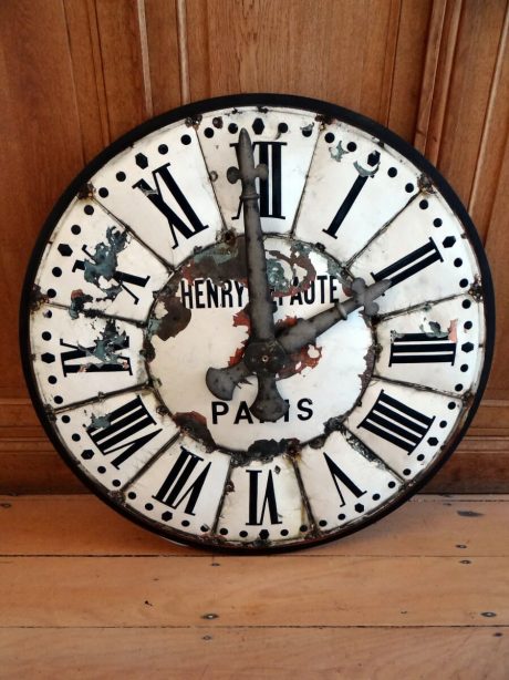 Parisian 'Henry-Lepaute' Grand Cadran enamel clock c.1920