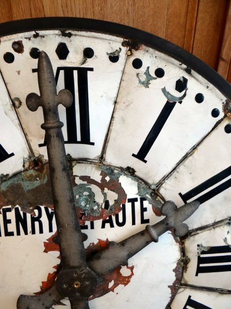 Parisian 'Henry-Lepaute' Grand Cadran enamel clock c.1920