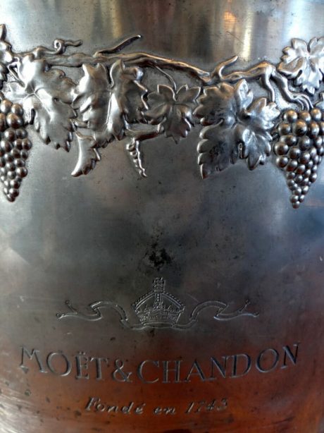 Mid century Moet & Chandon pewter champagne bucket