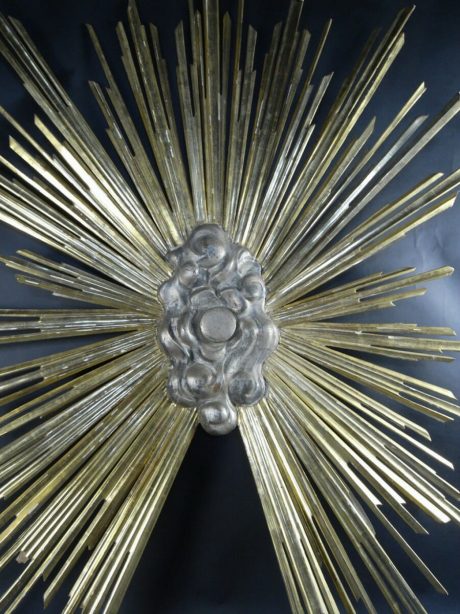 Mid 19th century Italian gilt and silver gilt starburst