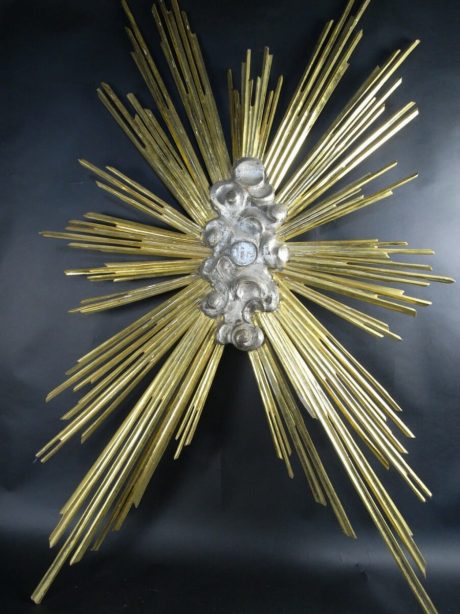 Mid 19th century Italian gilt and silver gilt starburst