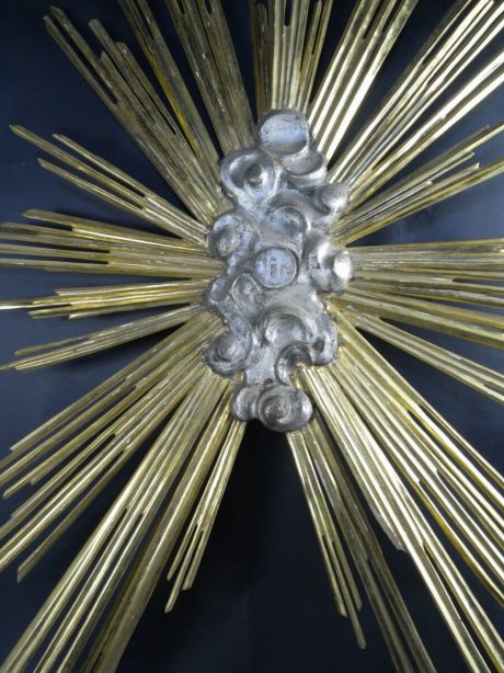 Mid 19th century Italian gilt and silver gilt starburst