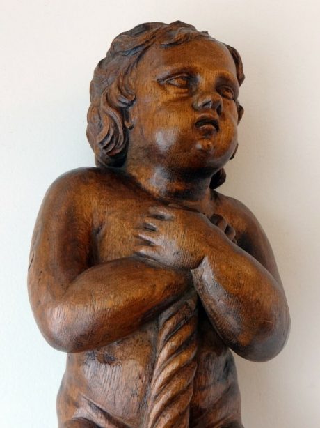 French oak hand carved putti early XIXth c.1820