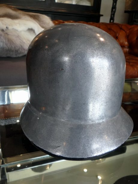 English cast aluminium cloche millinery hat block c.1920