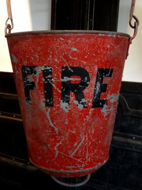 Antique English Edwardian Fire Buckets