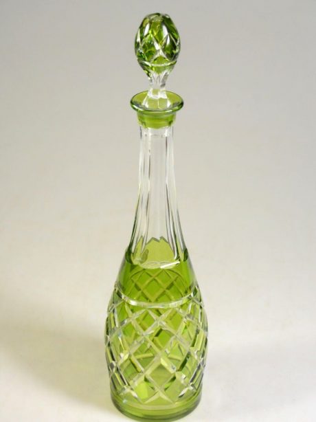 Lime crystal Carafe Val St Lambert c.1940