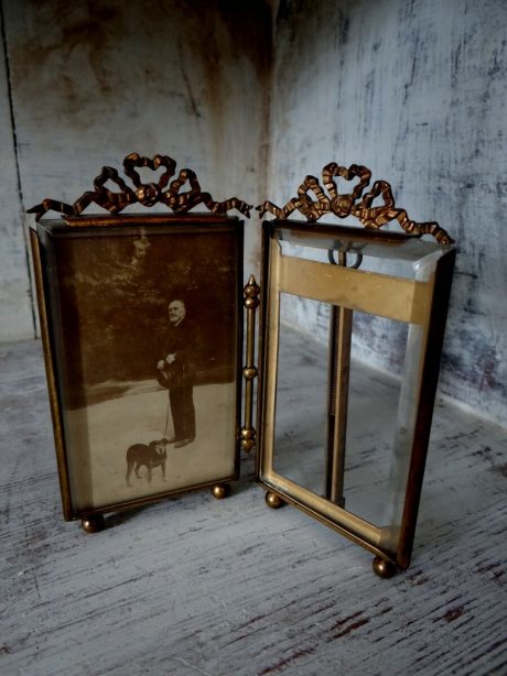 Petite French Brass photo frame c.1920