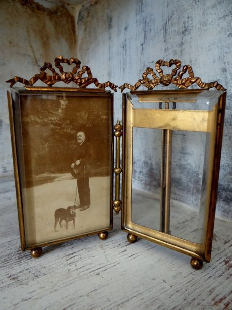 Petite French Brass photo frame c.1920