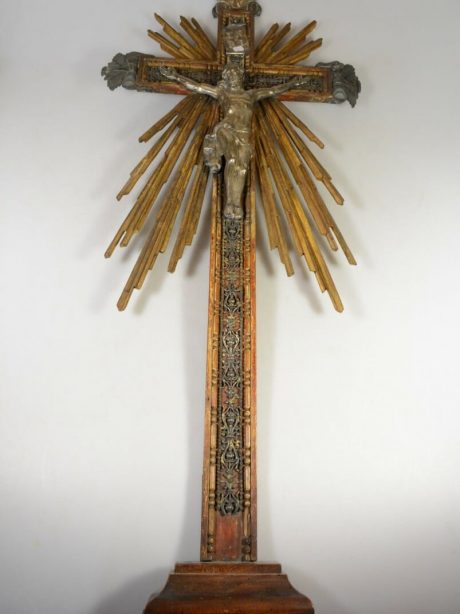 18th century silver crucifix c.1790