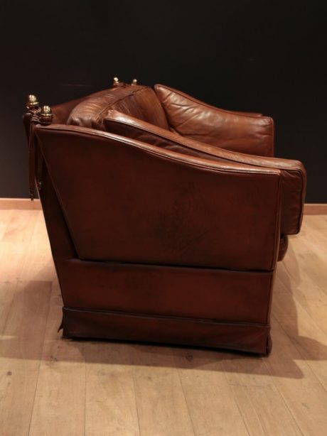 1970's Leather Knole Sofa (likely Maison Jensen, Paris)