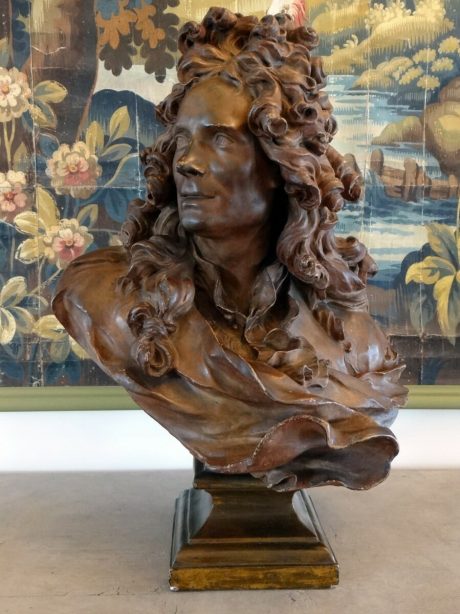 Exceptional plaster bust representing 'Corneille Van Cleve' c.1860