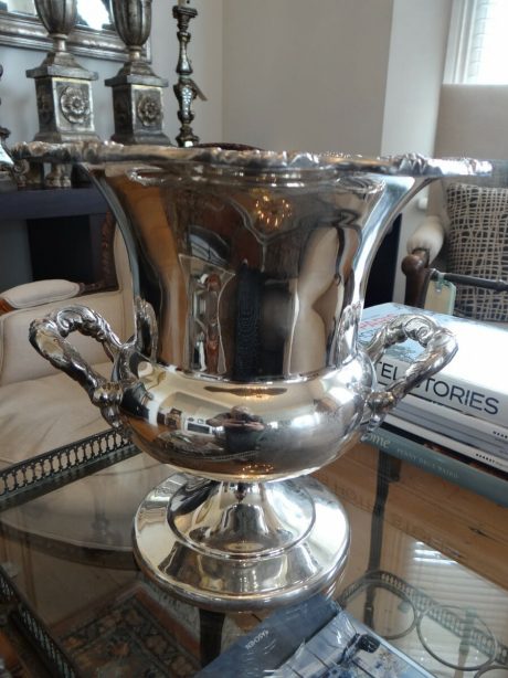 Silver plated champagne bucket