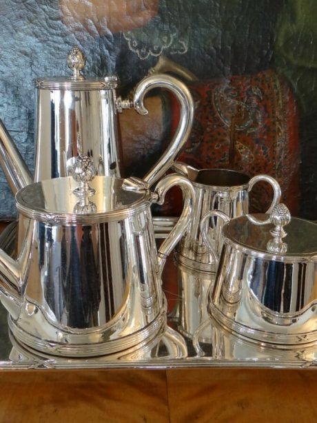 Belgian Silver plated 'Wiskemann' coffee and tea service