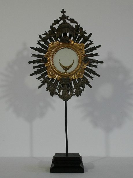 Italian silvered reliquary c.1850