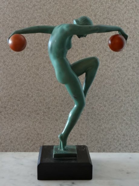 French art deco ball dancer figurine c.1930