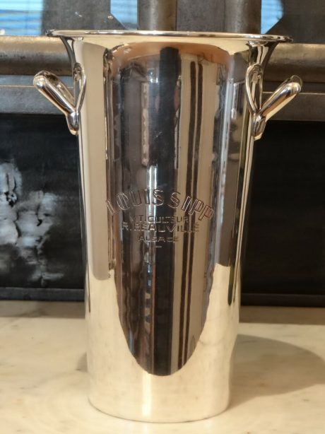 Mid century French silver plated bottle cooler