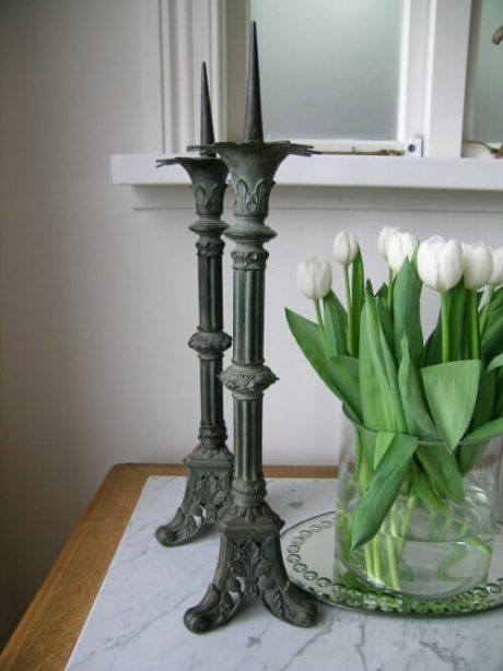 Pair of bronze candlesticks c.1870