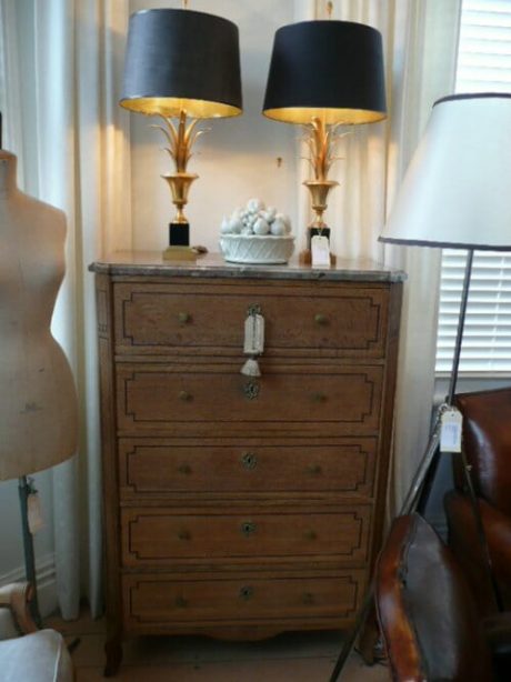 Directoire Style Bleached Oak chiffonier c.1860