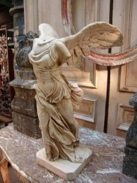 Plaster Winged Headless Figure - La Victoire