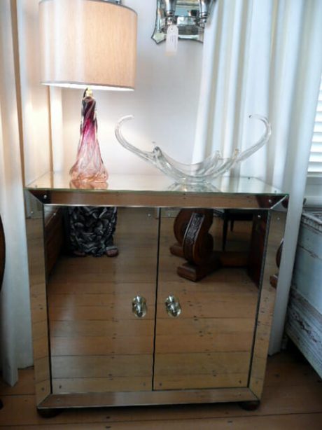 Original 1940s mirrored glass cabinet