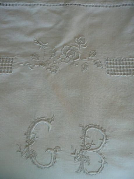 French antique linen sheet