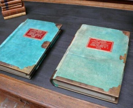 Ledger books from the 1930s